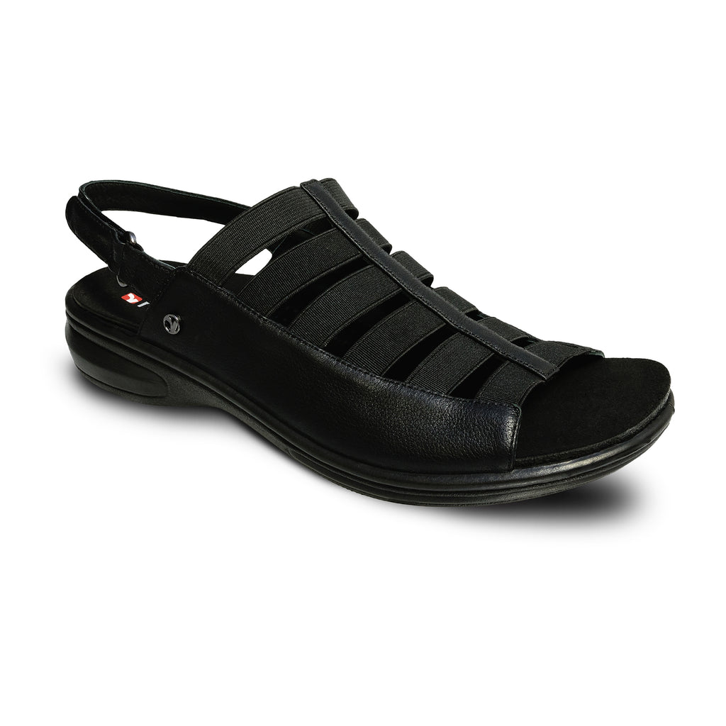 Olympia Elastic Strap Sandal (Wide) – Revere Shoes Canada