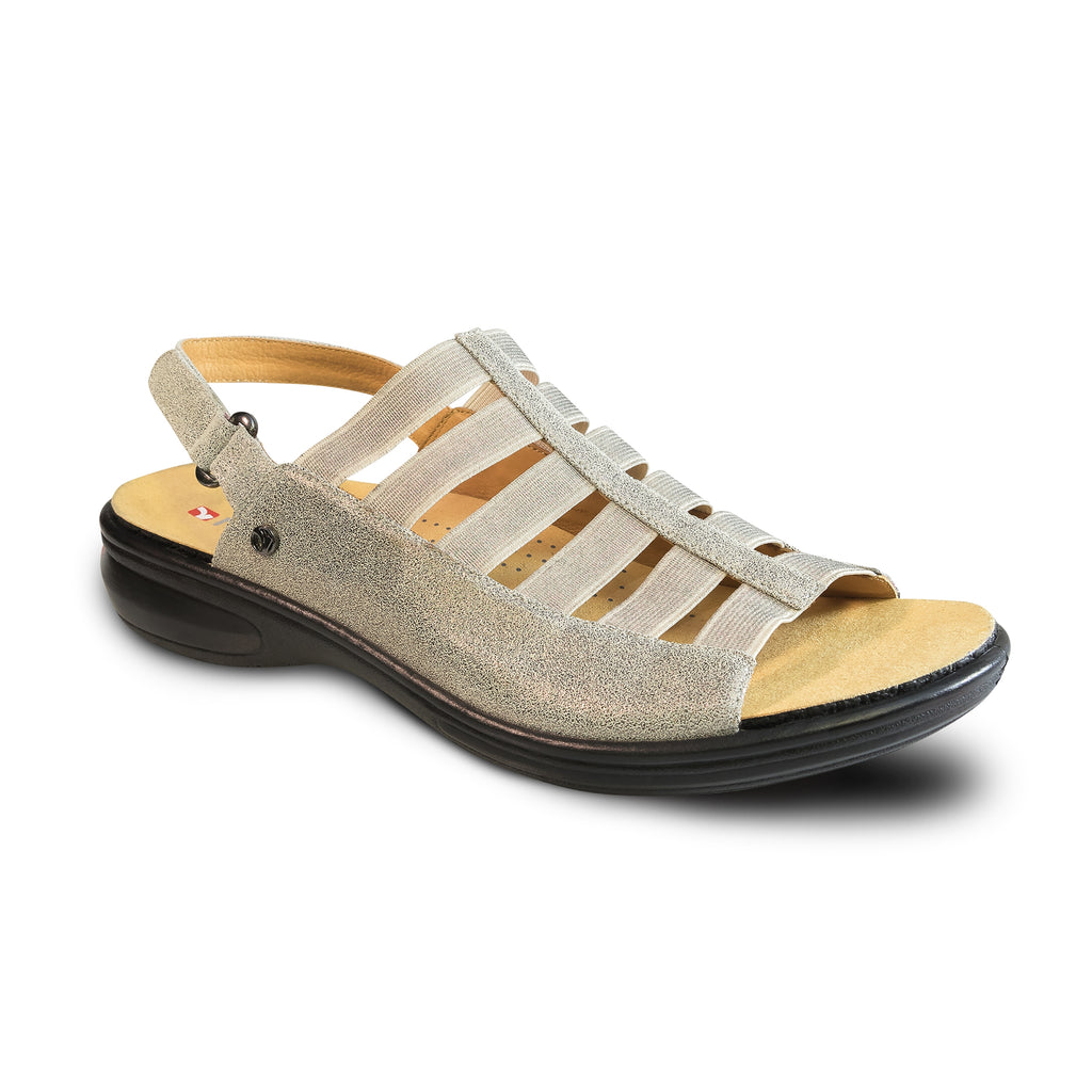 Olympia Elastic Strap Sandal (Wide) – Revere Shoes Canada